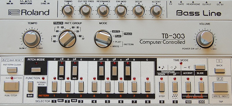 Roland TB-303, photo from Wikipedia 